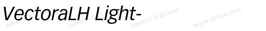 VectoraLH Light字体转换